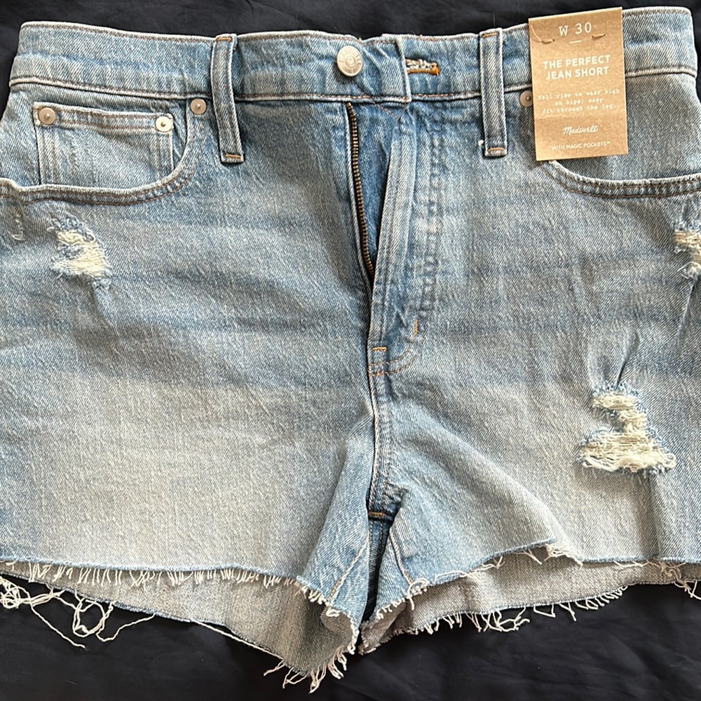 Madewell Perfect Jean Short Size 30 NEW WITH TAGS